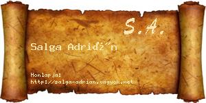 Salga Adrián névjegykártya